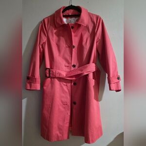 Women's Peach Pink Trench Coat